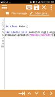Java Editor تصوير الشاشة 1