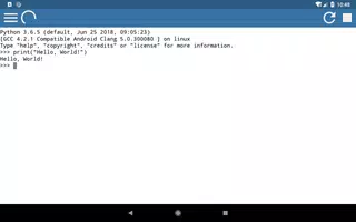 Python Console screenshot 3