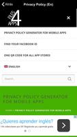 Privacy Policy App स्क्रीनशॉट 3