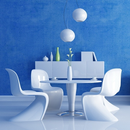 Blue and white illustrated wallpaper APK