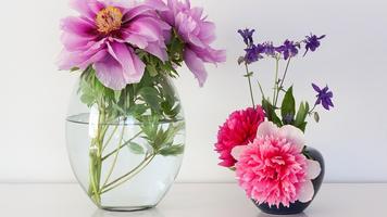 Flower Vase Wallpaper Plakat