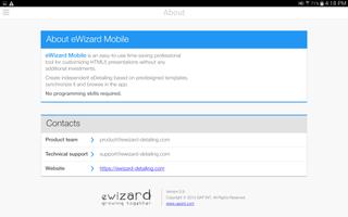 eWizard Mobile capture d'écran 3