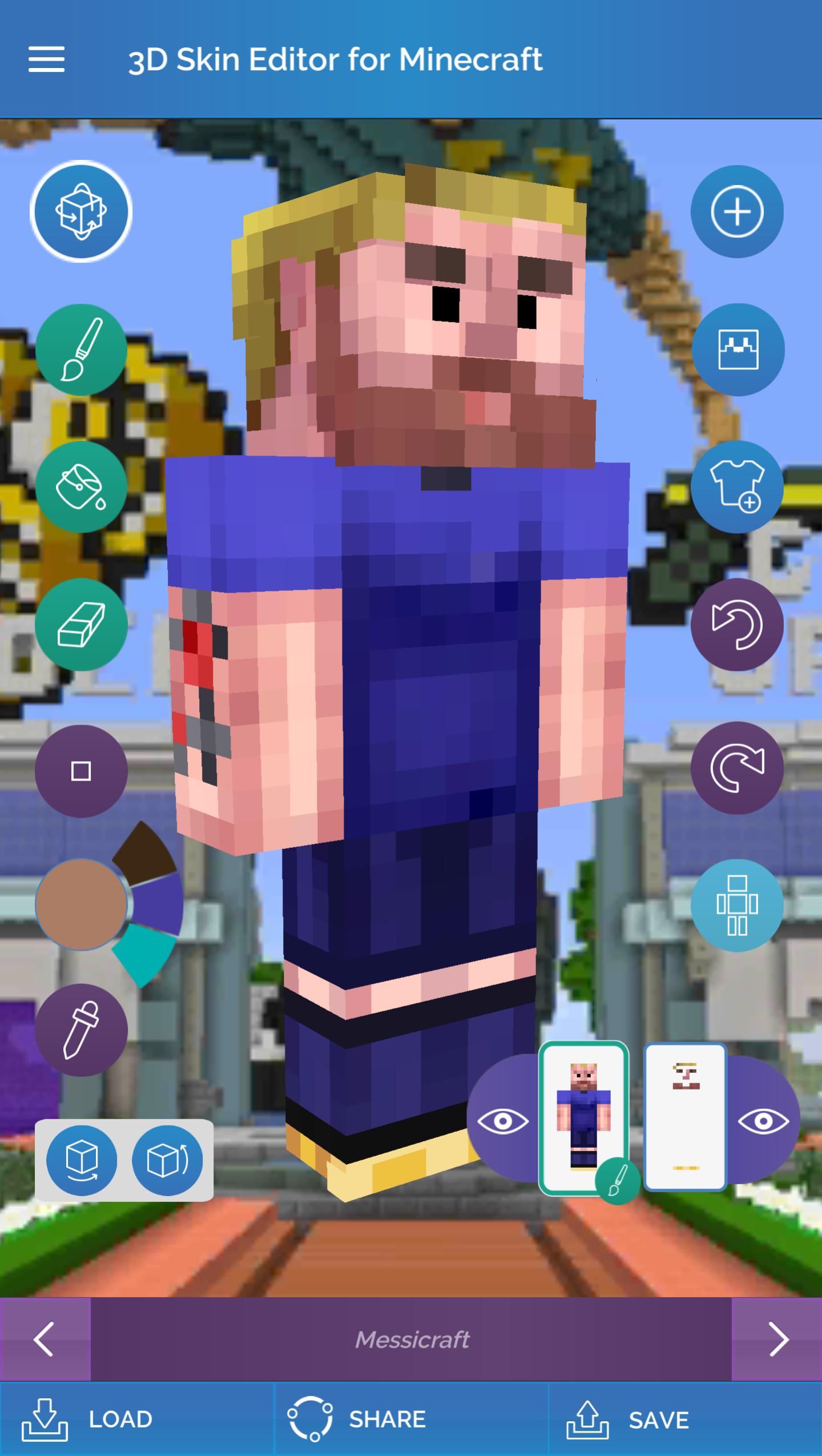 QB9's 3D Skin Editor for Minecraft for Android - APK Download