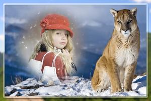 Wild Animals Photo Frames الملصق