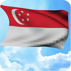 Singapore Flag Live Wallpaper आइकन