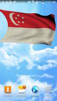 Singapore Flag Live Wallpaper imagem de tela 1