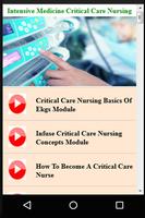 Intensive Medicine & Critical Care Nursing Plakat