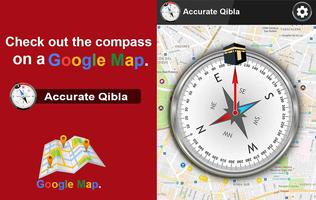 Accurate Qibla Direction Finder: Prayer Time Quran Affiche