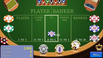 Classic Baccarat Poker capture d'écran 1