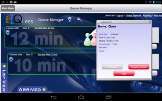 برنامه‌نما QLess Manager عکس از صفحه