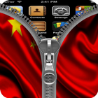 China Flag Zipper Screenlock-icoon