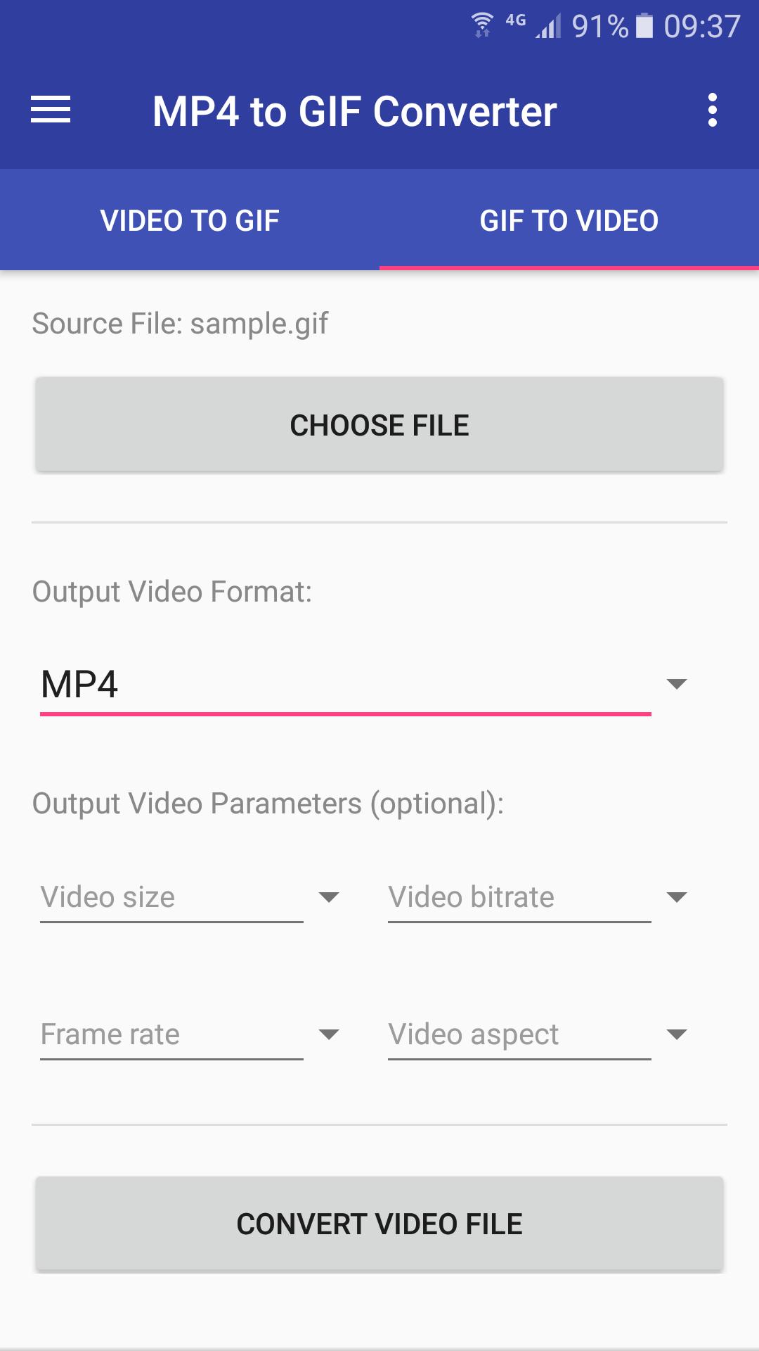 MP4 to GIF Converter pour Android - Téléchargez l'APK