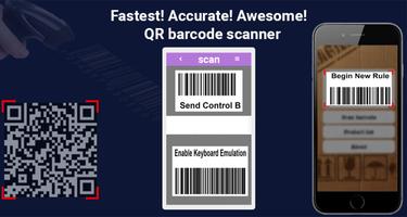 Qr barcode reader scanner pro plakat