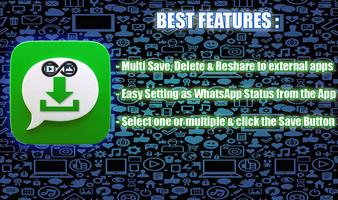 Unlimited Status Saver: Whats Status Downloader Affiche