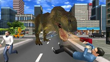 Angry Dinosaur City Attack Sim poster