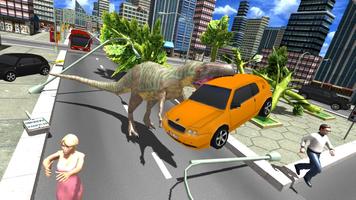 Angry Dinosaur City Attack Sim capture d'écran 1