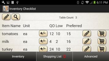 Inventory Checklist 포스터