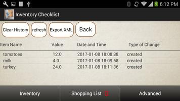 Inventory Checklist syot layar 1