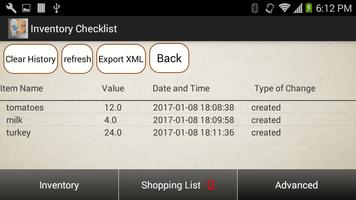Inventory Checklist ảnh chụp màn hình 1