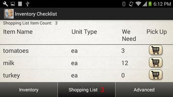 برنامه‌نما Inventory Checklist عکس از صفحه