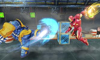 Real Future Superhero Street Fight- Thanos Battle syot layar 1