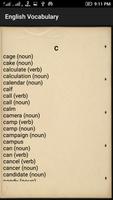برنامه‌نما English vocabulary عکس از صفحه