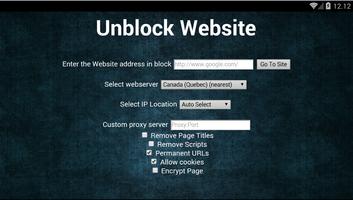 Unblock Website capture d'écran 1
