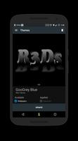 GooGrey Blue CM13 Theme پوسٹر