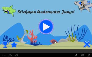 Stickman Underwater Jump syot layar 1