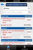 AU Mobile Business Directory imagem de tela 2
