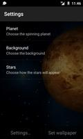 3D Planets Live Wallpaper imagem de tela 1