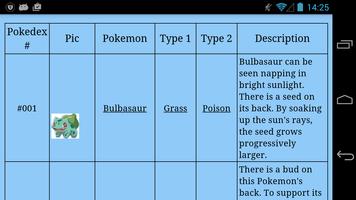 Full Pokelist screenshot 1