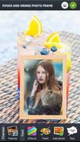 Foods and drinks photo frame پوسٹر