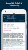برنامه‌نما Live Cricket Score عکس از صفحه