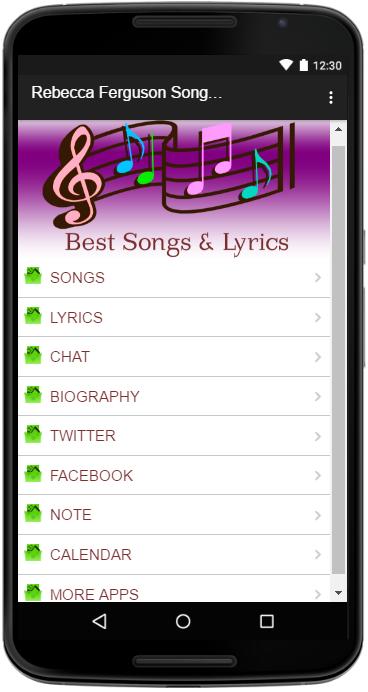 Rebecca Ferguson Song&Lyrics for Android - APK Download