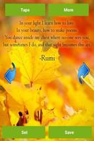 Rumi Quote Wallpapers اسکرین شاٹ 2
