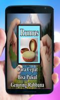 Kitab Rumus Cara Bisa Pukul Genjringan Rabbanaan. Plakat