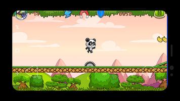 Adventure Forest - Super Panda running on jungle penulis hantaran