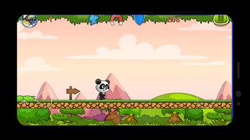 Adventure Forest - Super Panda running on jungle स्क्रीनशॉट 1