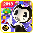 Subway Bendy Jungle surfer : Ink Machine APK