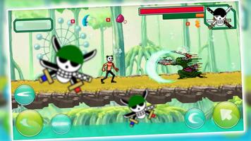 Zoro One Pirate Fight Battle Hero 2018 Plakat