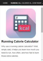 Running Calorie Calculator capture d'écran 1