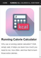 Running Calorie Calculator captura de pantalla 1