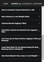 Running Calorie Calculator captura de pantalla 2