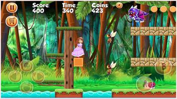 running Princess jungle - Sofia game adventure تصوير الشاشة 2