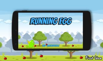 Running Egg پوسٹر