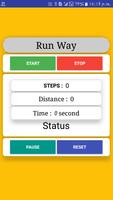 New distance counter app (Run Way) الملصق