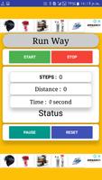 New distance counter app (Run Way) تصوير الشاشة 1