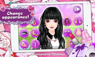 Summertime Makeup: Girls Game capture d'écran 1