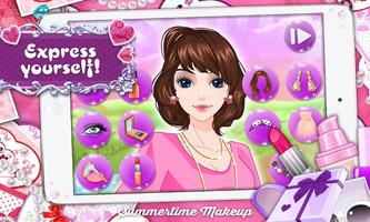 Summertime Makeup: Girls Game скриншот 2